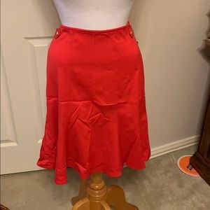 Ellen Tracy Rich and Famous Crimson Skirt